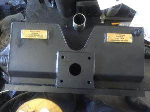 Watercooled exhaust manifold for underground mining vehicles